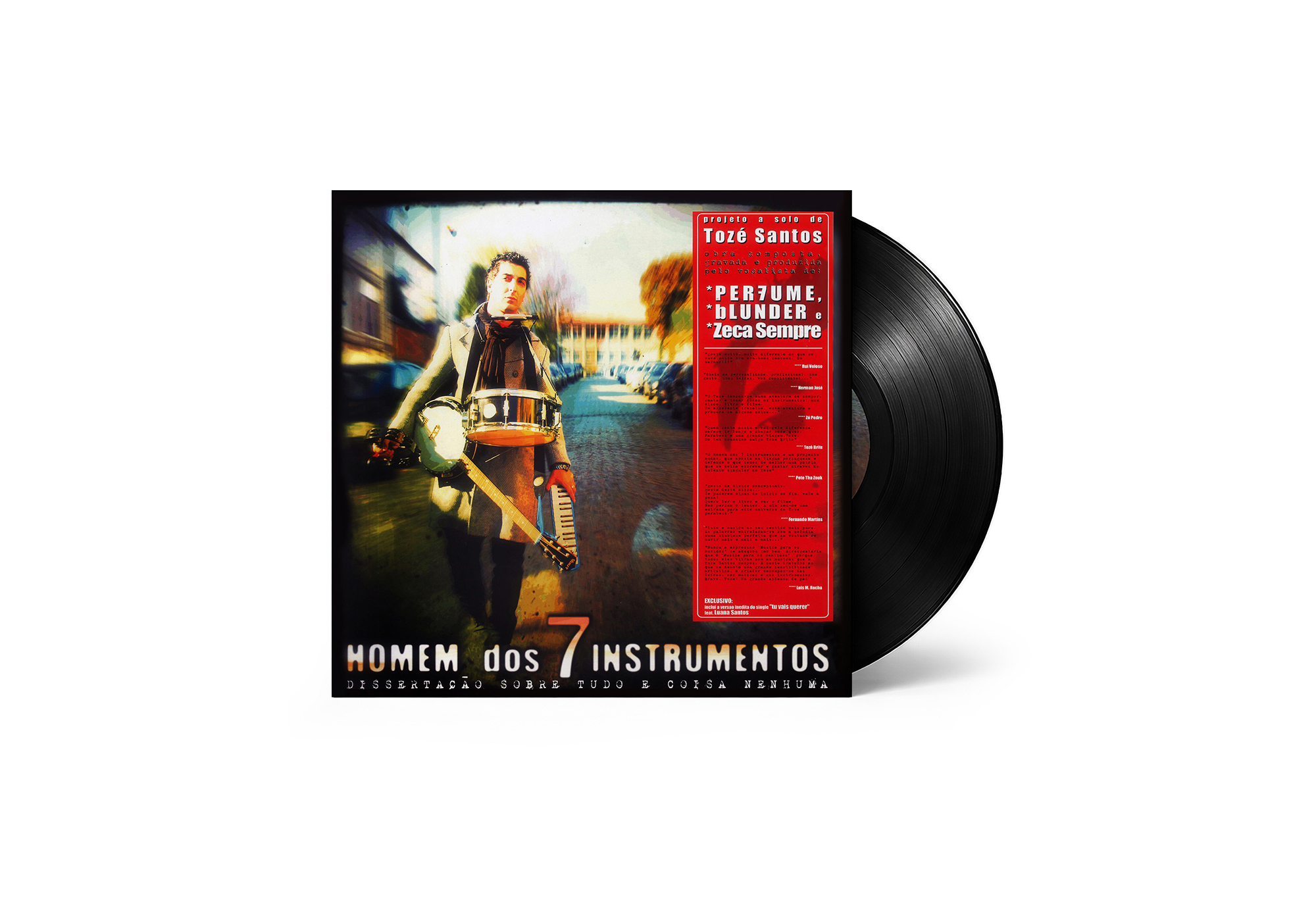 fabrico do vinil HOMEM DOS 7 INSTRUMENTOS